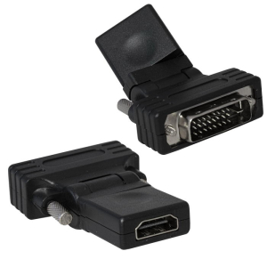 Разъём RUICHI DVI-D(m)-HDMI(f), поворотный