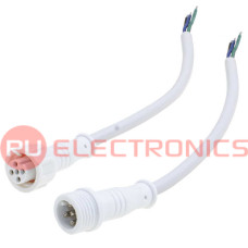 Разъемы герметичные кабельные (штекер-гнездо) RUICHI BLHK12-5PW, 5 контактов, IP67, 5 А, 250 В, белые