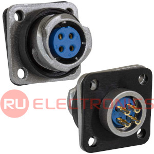 Разъём быстроразъёмный RUICHI FQ14-4pin ZK 4-х контактный