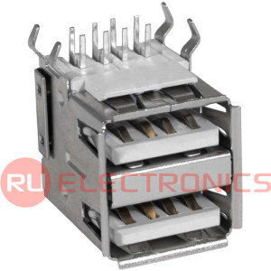 Разъём USB SZC USBA-2J (SZC), 2 гнезда