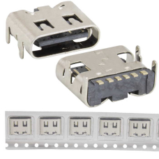 Разъём USB RUICHI USB3.1 TYPE-C 06PF-074, 6 контактов