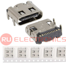 Разъём USB RUICHI USB3.1 TYPE-C 16PF-016, 16 контактов