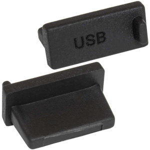 Rubber plug USB A 02 black