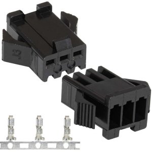 Разъем питания низковольтный RUICHI SM-3F 2.54mm + Terminal, гнездо, с контактами
