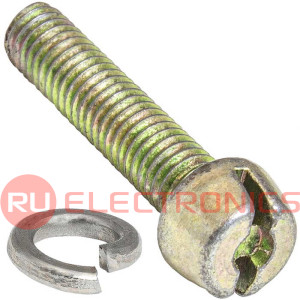 винт с гровером к разъему  RUICHI  RM (2рмт)  14 диаметр