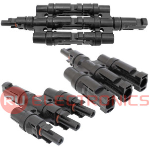 Коннектор для солнечных батарей RUICHI DF-2601A-3P (MC4Y AB) универсальный