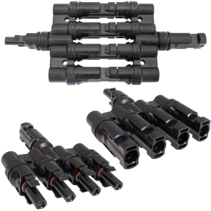 Коннектор для солнечных батарей RUICHI DF-2601A-4P (MC4Y 3x1) универсальный