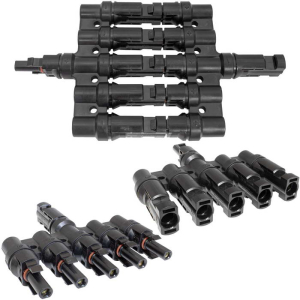 Коннектор для солнечных батарей RUICHI DF-2601A-P (MC4Y 4x1) универсальный