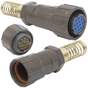 Разъём быстроразъёмный RUICH FQ18-12pin TK-10, 12-ти контактный