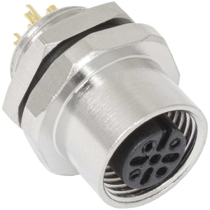 Металлический блочный разъём RUICHI M12-5BF, вилка, IP67