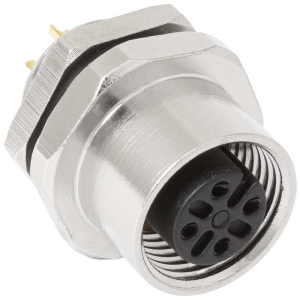 Металлический блочный разъём RUICHI M12-4BF, вилка, IP67