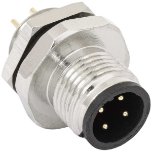 Металлический блочный разъём RUICHI M12-4B, розетка, IP67