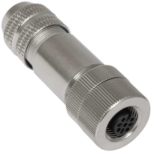 Металлический экранированный водонепроницаемый  разъём RUICHI M12PBF-2, вилка, IP67,    250В