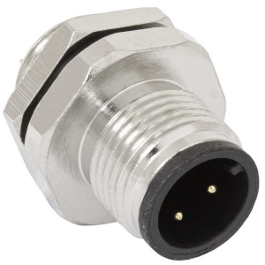 Металлический блочный разъём RUICHI M12-2B, розетка, IP67