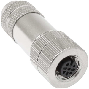 Металлический экранированный водонепроницаемый  разъём RUICHI M12PBF-5, вилка, IP67,     60В