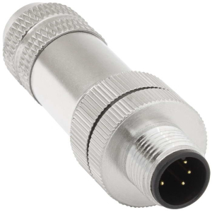 Металлический экранированный водонепроницаемый  разъём RUICHI M12PB-6A, розетка,    IP67, 60В