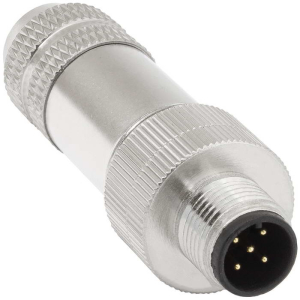 Металлический экранированный водонепроницаемый  разъём RUICHI M12PB-5A, розетка,    IP67, 60В