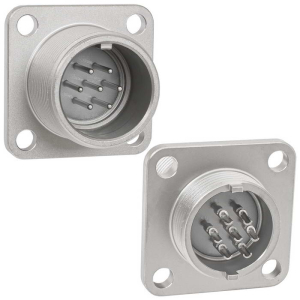 Разъём  RUICHI  RMG18-7ZNB    блочная герметичная  вилка на 7 контактов с резьбой под кожух