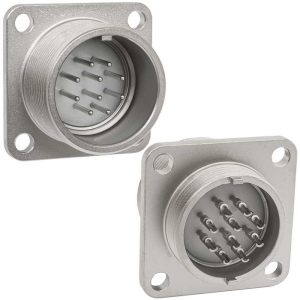 Разъём  RUICHI  RMG22-10ZNB    блочная герметичная  вилка на 10 контактов с резьбой под  кожух