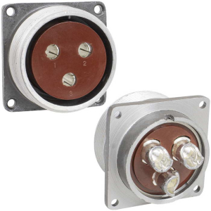 Разъём RUICHI  ШР40П3ЭГ9 РОЗ.  блочная розетка на 3  контакта