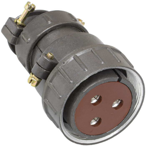 Разъём RUICHI  ШР40П3НШ9 РОЗ.  кабельная прямая неэкранированная розетка на 3  контакта