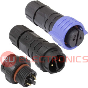 Герметичный разъем SZC, комплект, SZC16B-2P-F-M, кабель-кабель, ip68, 2 pin, байонетное соединение