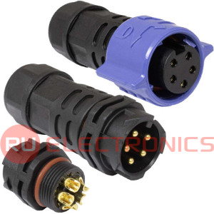 Герметичный разъем SZC, комплект, SZC20B-5P-F-M, кабель-кабель, ip68, 5 pin, байонетное соединение