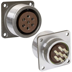 Разъём RUICHI  ШР28П7ЭГ9 РОЗ.  блочная розетка на 7  контактов