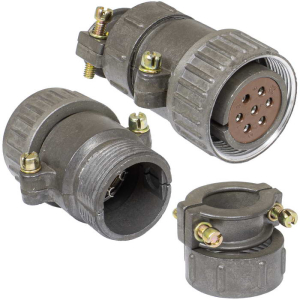 Разъём RUICHI  ШР40П7НШ9 РОЗ.  кабельная прямая неэкранированная розетка на 7  контактов