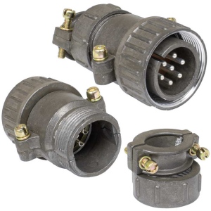 Разъём RUICHI  ШР28П7НГ9 ВИЛ.  кабельная прямая неэкранированная вилка на 7  контактов