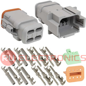 DT04-8P-E008 21/11 RUICHI Комплект разъёмов, 48В, 8 конт., IP68