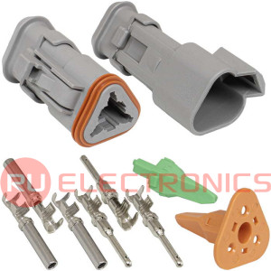 DT04-3P-E008 21/11 RUICHI Комплект разъёмов, 48В, 3 конт., IP68