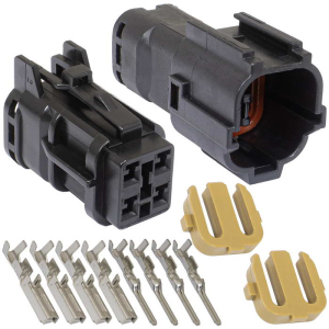 Разъем RUICHI SuperSeal 1.8, 4pin MF, 4 контактакта