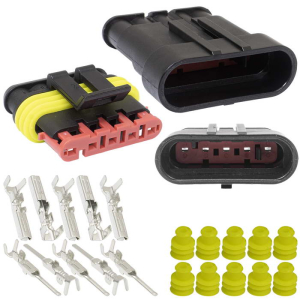 Разъем RUICHI SuperSeal 1.5, 5pin MF, 5 контактактов