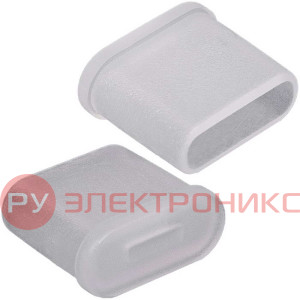 Пластиковая крышка RUICHI для TYPE-C-разъема, -55...+80 °C, прозрачная