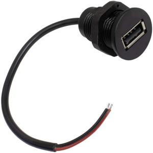 Разъём USB-2Pin M18 RUICHI, длина кабеля 150 мм, 2 контакта