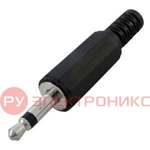 Разъём аудио SZC-0010 3.5 мм mono, чёрный