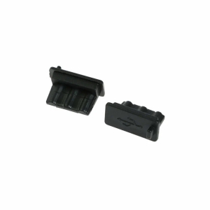 Rubber plug microUSB 01 black