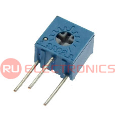 Подстроечный резистор RUICHI 3362W 50R, угол поворота 210