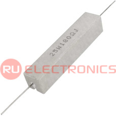 Мощный постоянный резистор XIN HUA RX27-1 180 Ом 25W 5% / SQP25, керамо-цементный  корпус