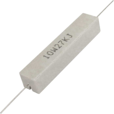 Мощный постоянный резистор RUICHI RX27-1 27 кОм 10W 5% / SQP10, керамо-цементный   корпус
