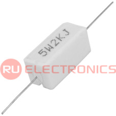 Мощный постоянный резистор XIN HUA RX27-1 2 кОм 5W 5% / SQP5, керамо-цементный  корпус