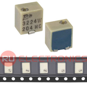 Подстроечный резистор 3224W 200К (3224W-1-204)