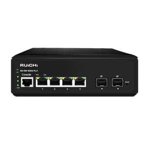 Промышленный управляемый L2+ PoE коммутатор RU-SW-4G2S-PL/I Gigabit Ethernet на 4GE   PoE + 2 GE SFP порта. Порты: 4xGE (10/100/1000Base-T) с PoE (до 30W) + 2xGE SFP (1000Base-X).   Соответствует  стандартам PoE IEEE 802.3af/at.