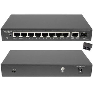 PoE коммутатор RU-SW-8G1S-P Gigabit Ethernet на 8GE PoE + 1 GE SFP порта. Порты: 8xGE   (10/100/1000Base-T) с PoE (до 30W) + 1xGE SFP (1000Base-X). Соответствует стандартам PoE IEEE   802.3af/at. Lite Management.