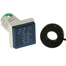 Цифровой LED вольтметр, ампермерметр, частотомер переменного тока RUICHI DMS-304