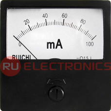 Амперметр постоянного тока аналоговый RUICHI М42301, 100 мА