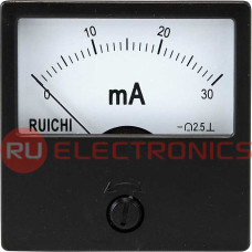 Амперметр постоянного тока аналоговый RUICHI М42301, 30 мА