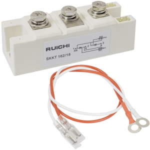 SKKT162/18 RUICHI тиристорный модуль, полумост, 160 А, 1800 В, 94 х 34 х 30 мм