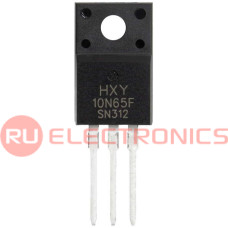 10N65 HXY полевой транзистор (MOSFET), N-канал, 650 В, 10 А, 1.05 Ом, 32 нКл, TO-220F
